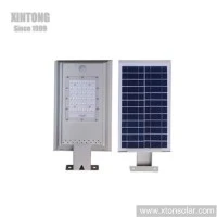 All In One Hemat Energi Terpadu Mono Kristal Silikon Lampu Jalan LED Tenaga Surya