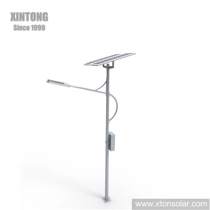 Street Light With Solar Panel And Battery